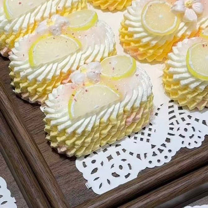 Lemon Triple Cream Cake