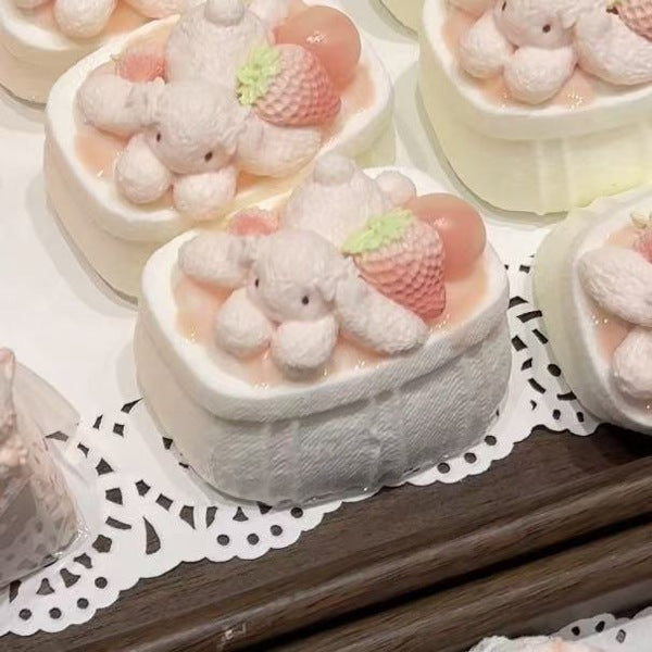 Peach Blossom Ice Cream handmade silicone squishy