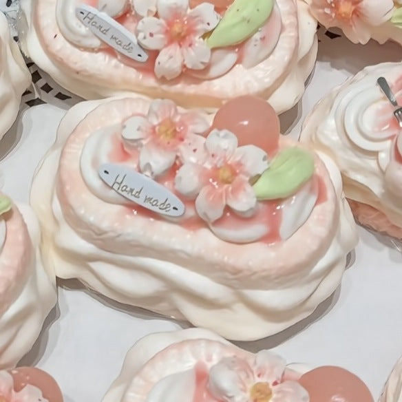 Sakura Cream Cookie handmade silicone squishy