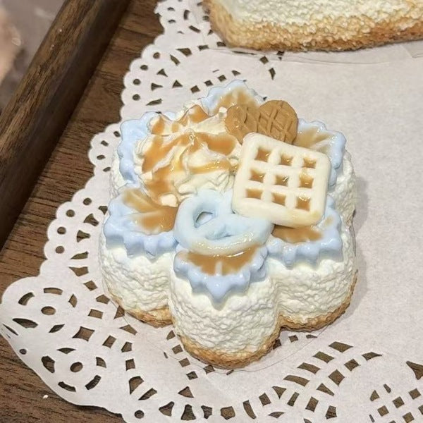 Sea Salt Caramel Snowflake handmade silicone squishy