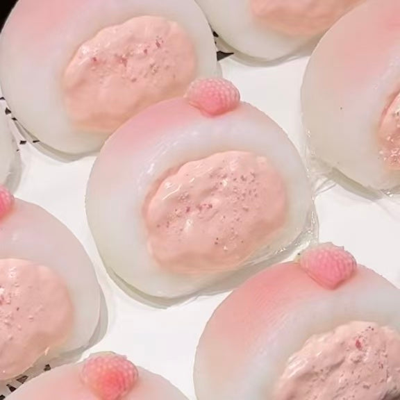 Strawberry Mochi Bite Squishy — sold individually