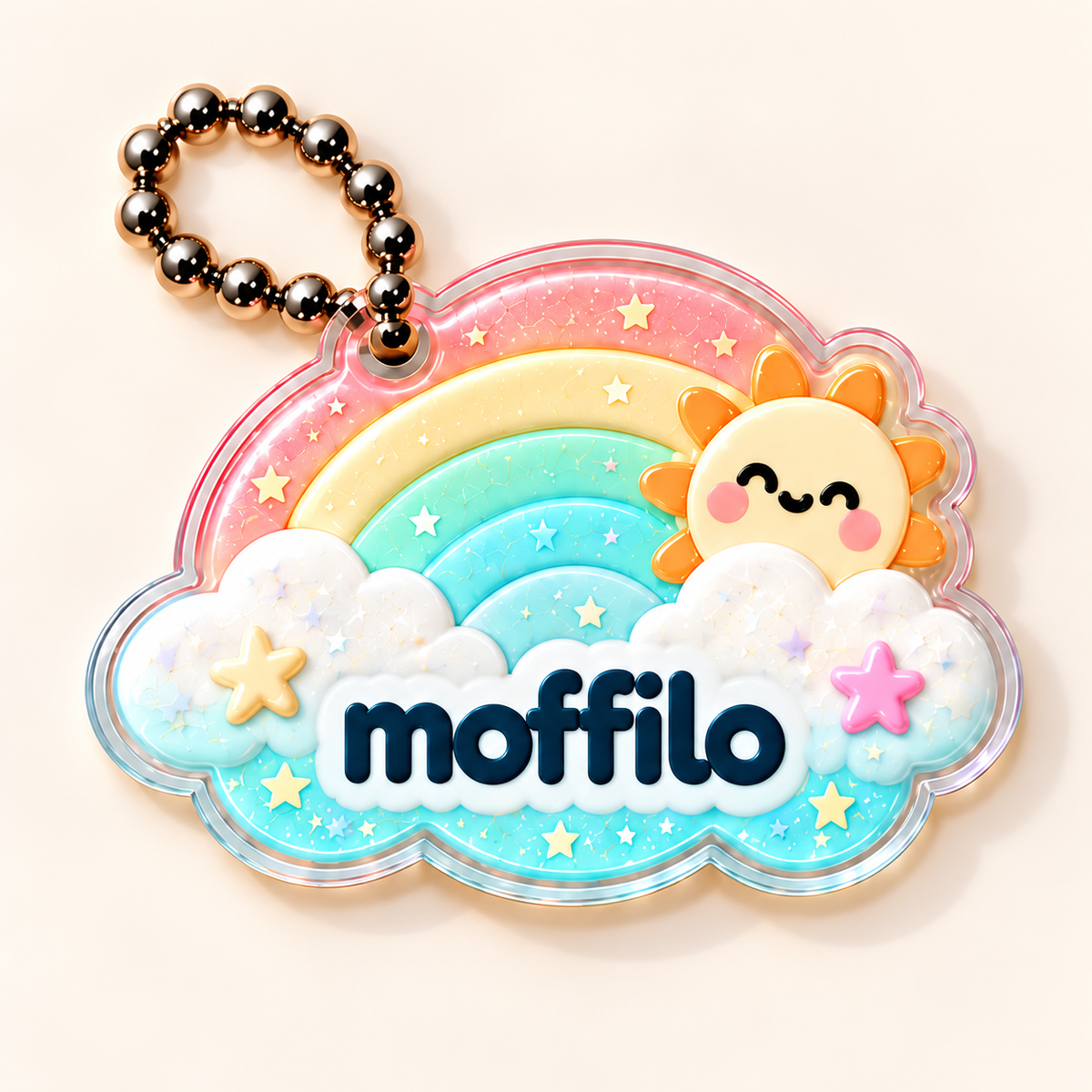 Moffilo Sunny Rainbow Charm — Front